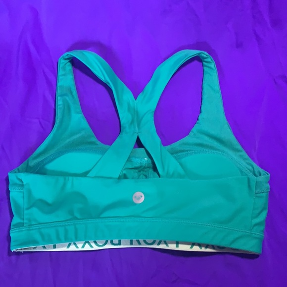 Roxy Spirit Sports Bra S/34 Mesh Sweetheart Pinch Front Racerback. New - Picture 2 of 11